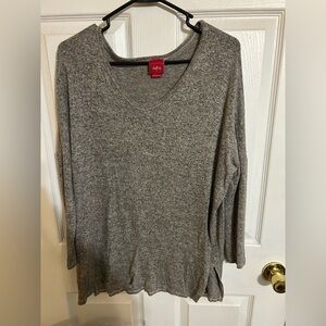 Daytrip Heather Gray Long Sleeve Top
